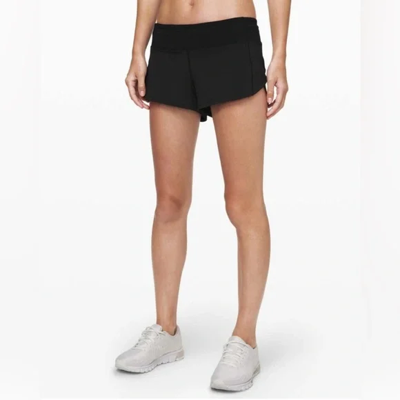 Lululemon Speed Up Shorts Low Rise 2.5” Black Size 8 Retired 2020 Edition - Picture 2 of 8